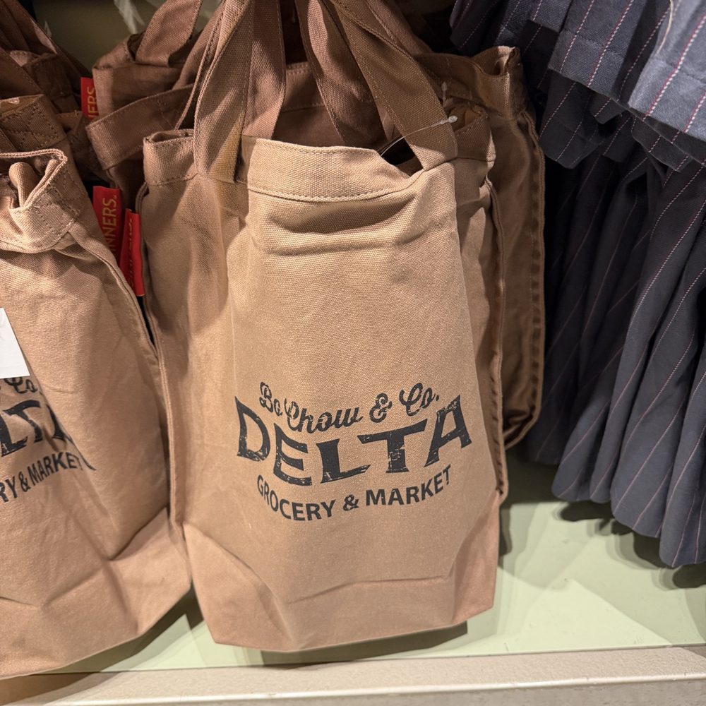 tote bag on shelf