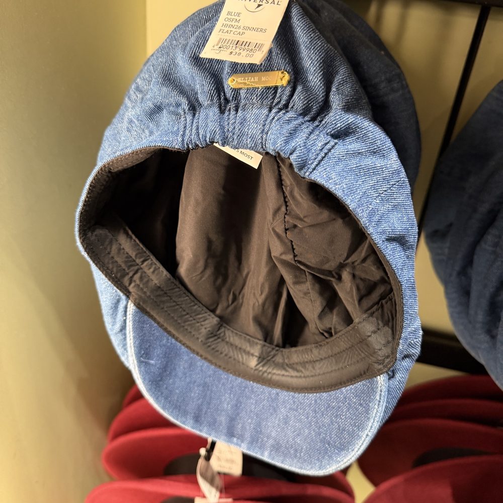 price tag BLUE OSFM with barcode
