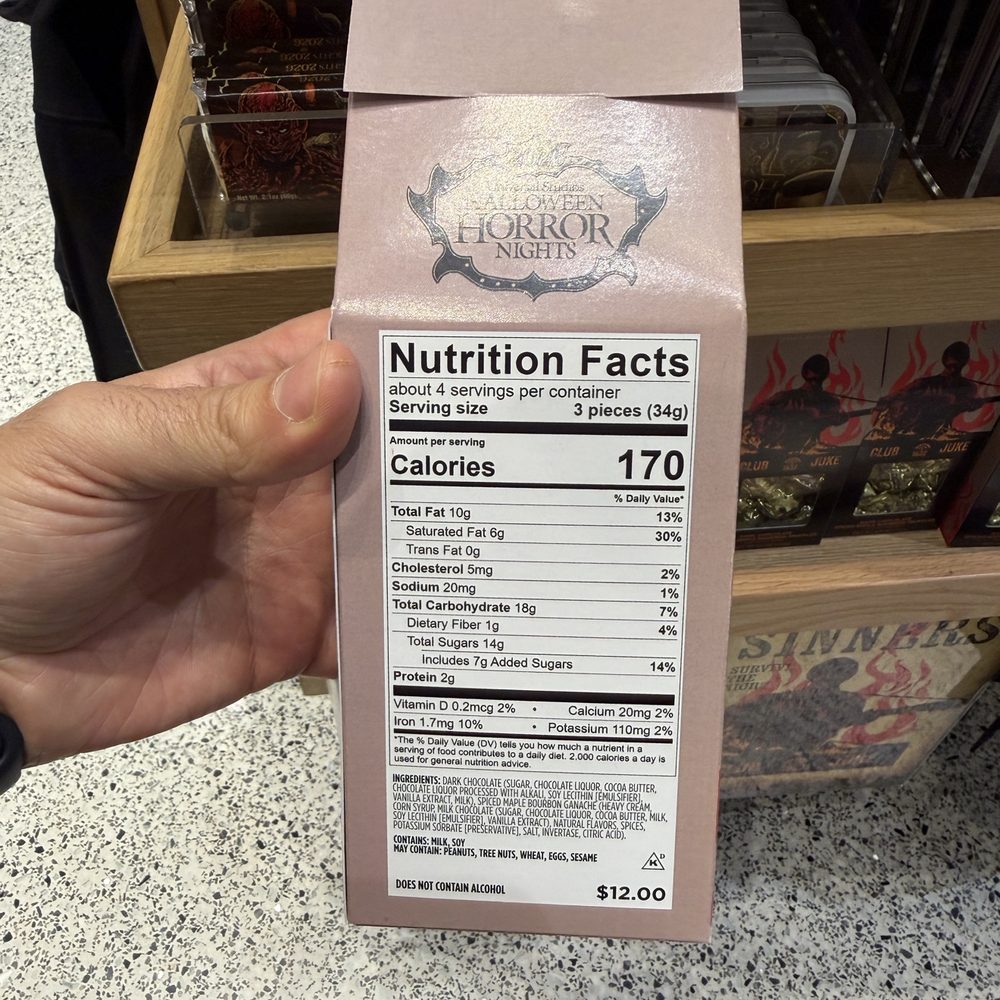 nutrition facts and price