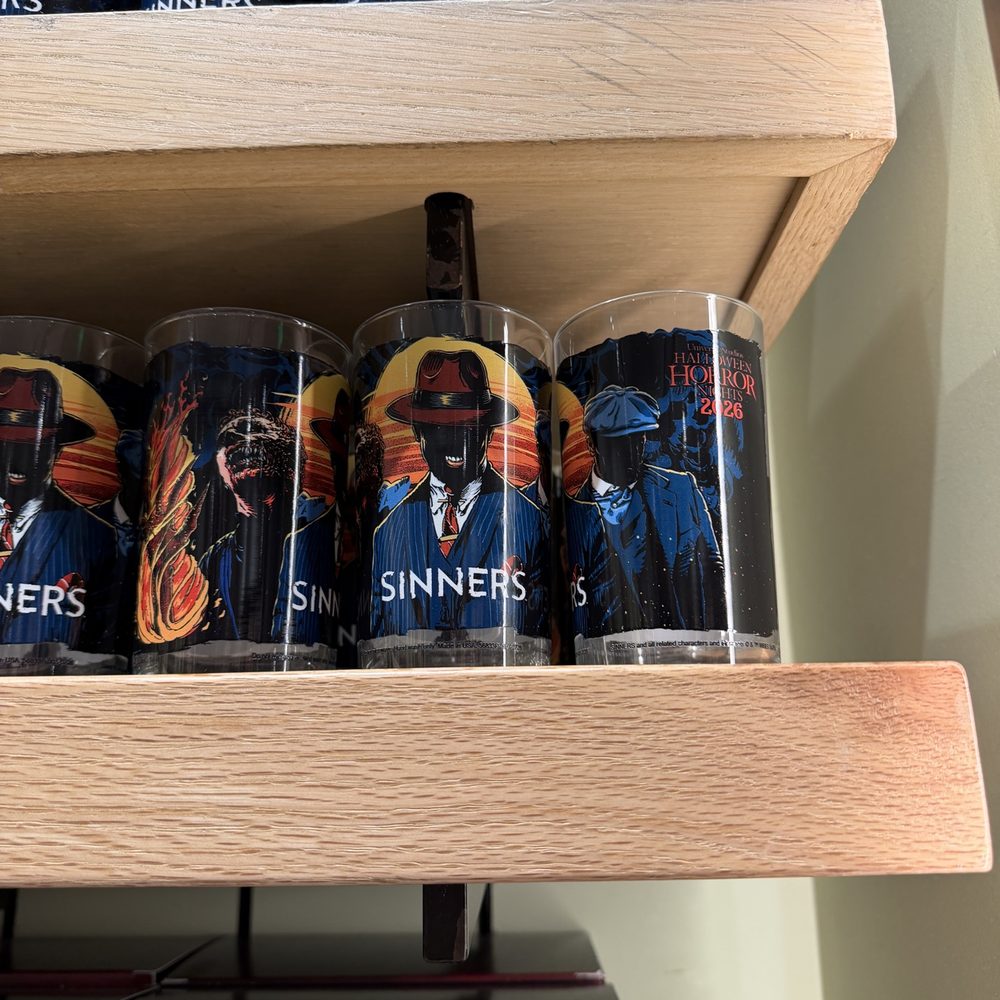 glasses on store shelf